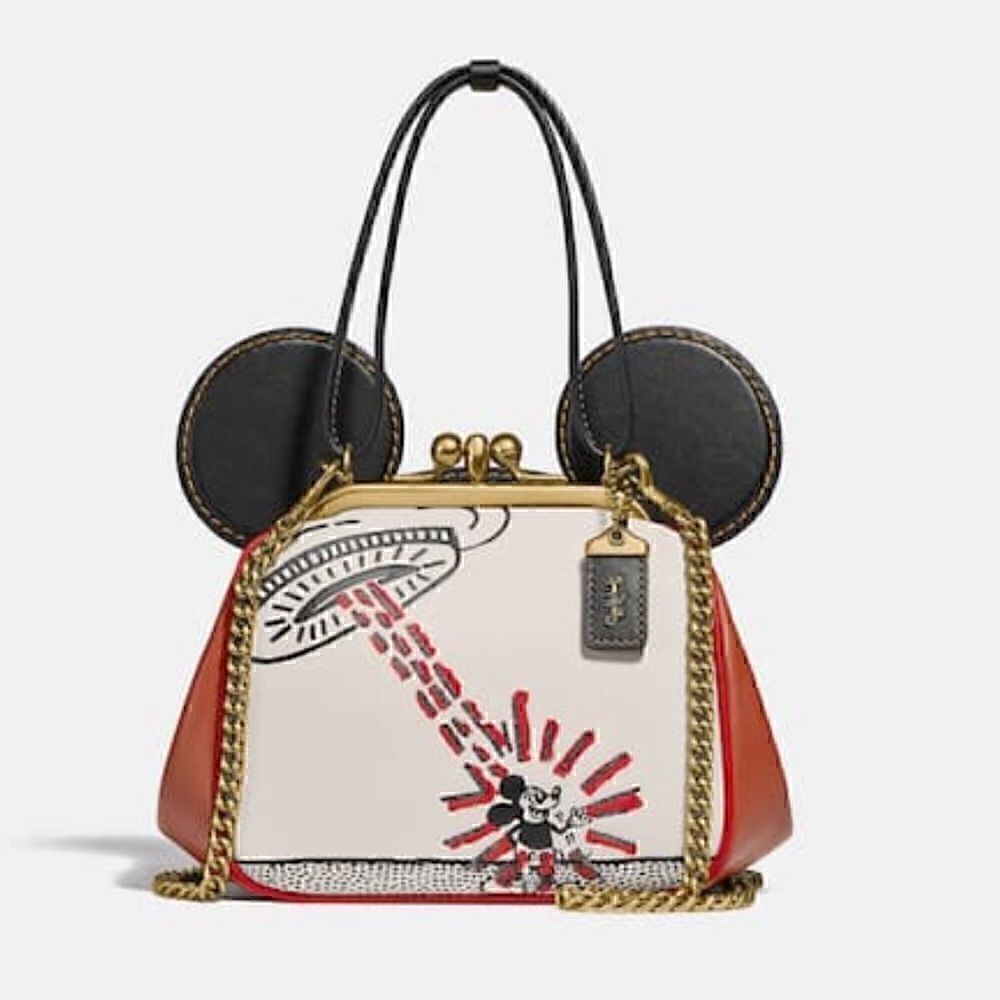 COACH Disney Mickey Mouse X Keith Haring Kisslock Bag LIMITED COLLECTORs edition - Picture 2 of 13
